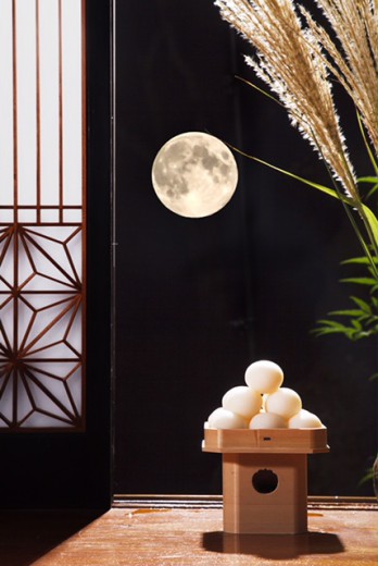 Otsukimi dango for Japanese Halloween